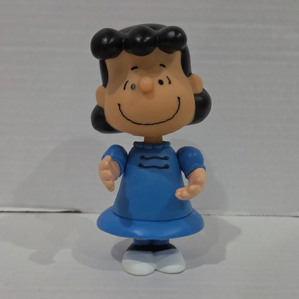 Peanuts Lucy van Pelt Figure 2002 UFS PMI Blue Dress Vintage Toy Collectible